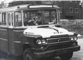 Le fameux bus dans lequel se déplaçaient les Palestiniens traversant le quartier d'Ein Remmaneh