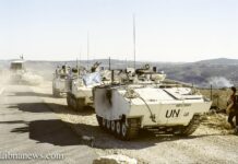 La cérémonie du 14 juillet 2009 à At Tiri au Sud Liban en compagnie du Contingent Français de la FINUL. Crédit photo: Libnanews.com, tous droits réservés.