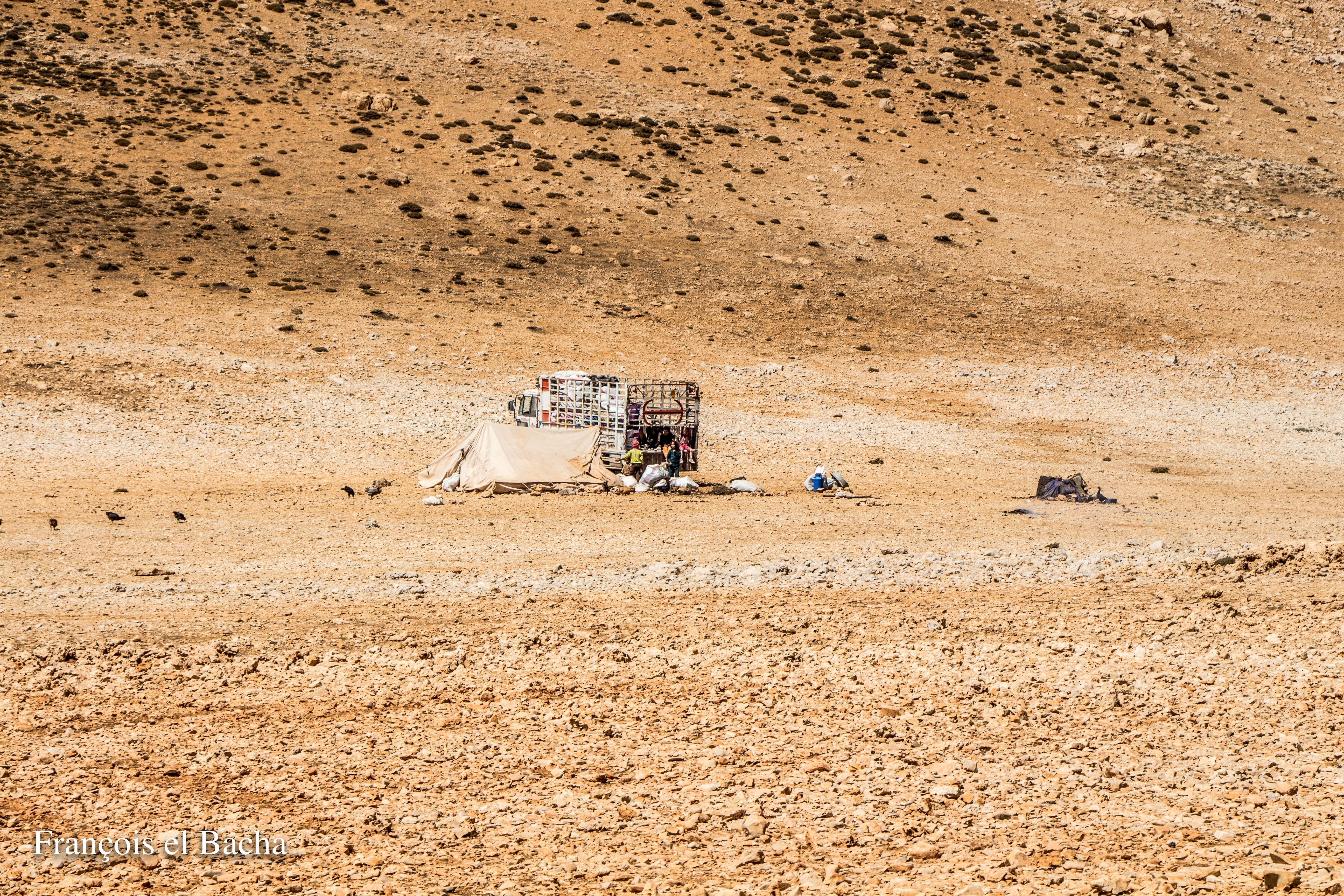 scènes pastorales sur le chemin de randonnée menant à Kornet Saouda. Crédit Photo: François el Bacha, tous droits réservés.