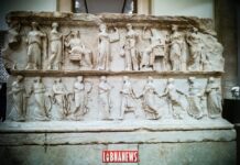 Liban/Patrimoine: La tribune ou le Podium du temple d'Echmoun