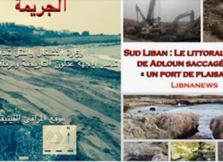 Sud Liban : Le littoral antique de Adloun saccagé pour « un port de plaisance »