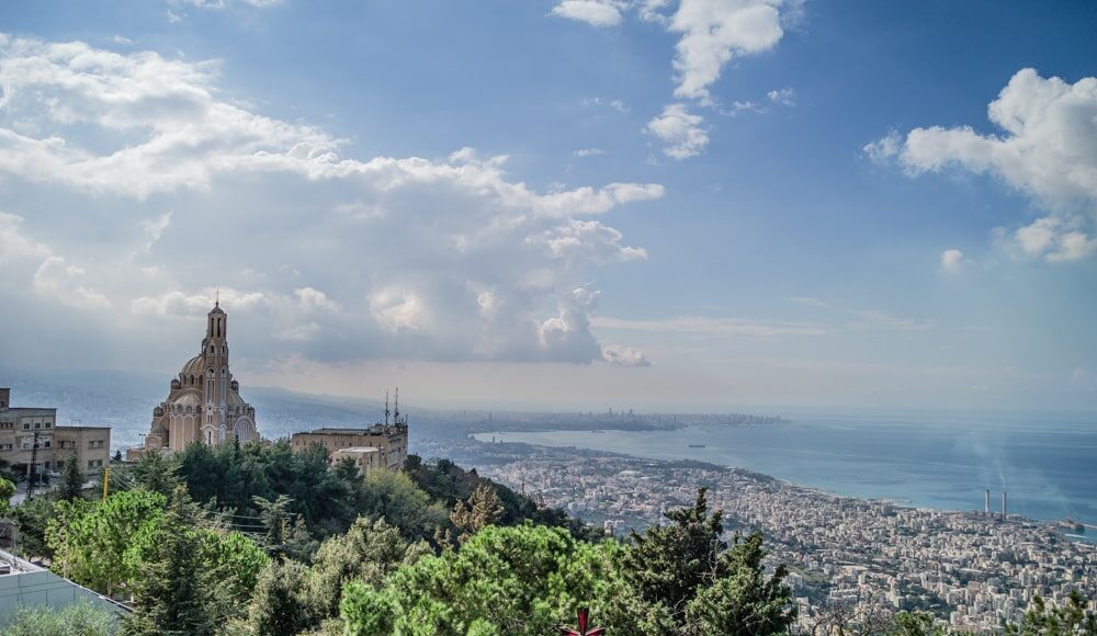 Beyrouth vu depuis Harissa. Crédit Photo: François el Bacha pour Libnanews.com. Tous droits réservés