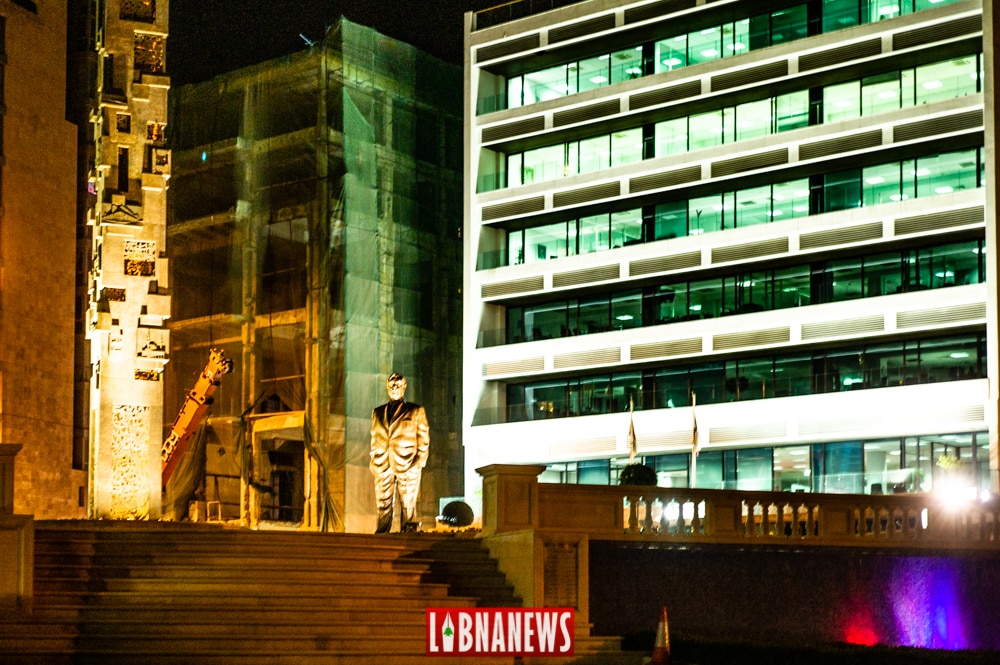 Le mémorial de Rafic Hariri, situé à proximité des lieux de l'attentat à Beyrouth. Crédit Photo: François el Bacha pour Libnanews.com