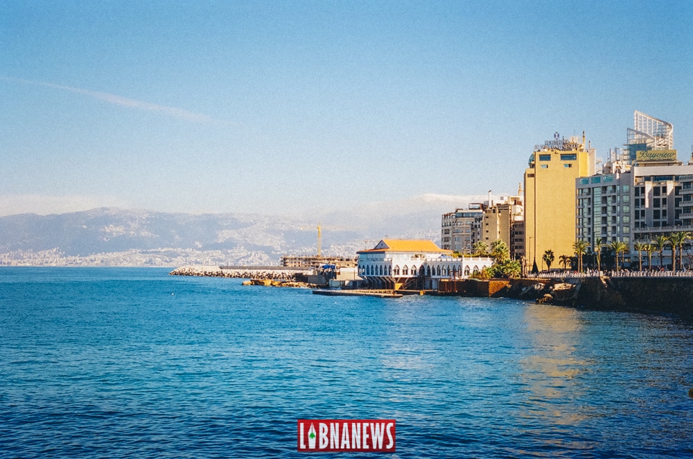 Vue depuis la corniche de Beyrouth. Crédit photo: François el Bacha pour Libnanews.com. Tous droits réservés