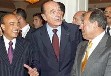 Jacques Chirac au Liban en 2000