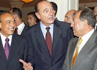 Jacques Chirac au Liban en 2000