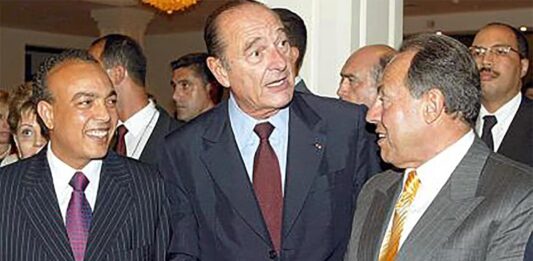 Jacques Chirac au Liban en 2000