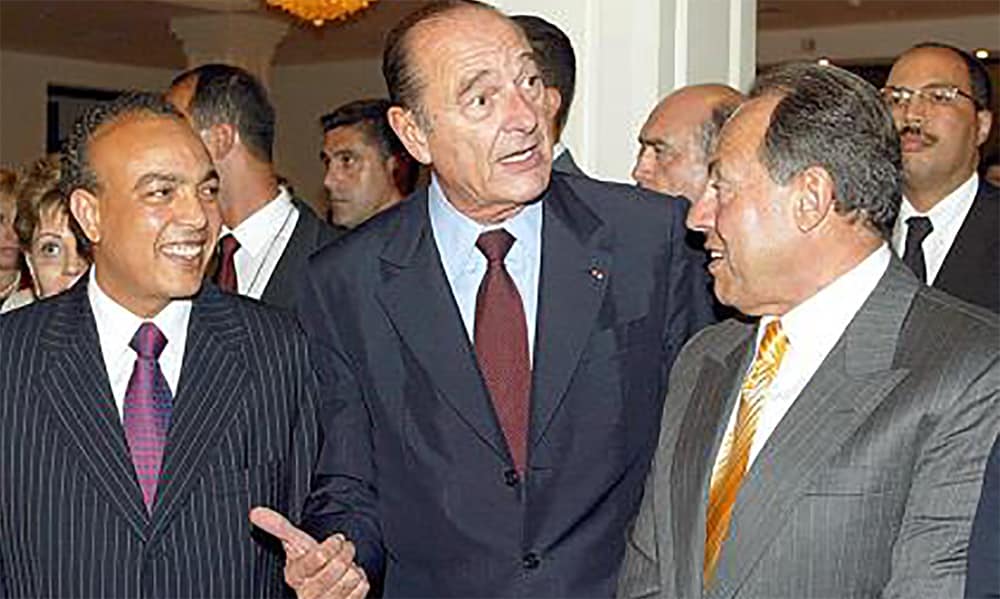 Jacques Chirac au Liban en 2000