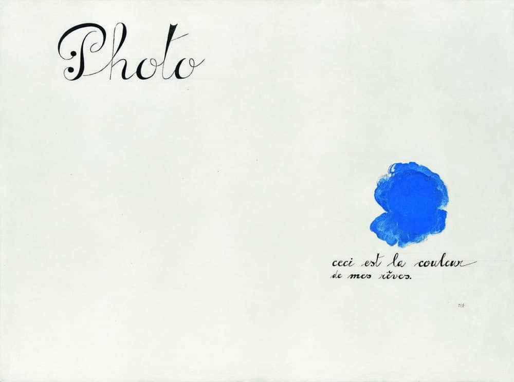 Photo : Joan Miró ,Ceci est la couleur de mes rêves, 1925