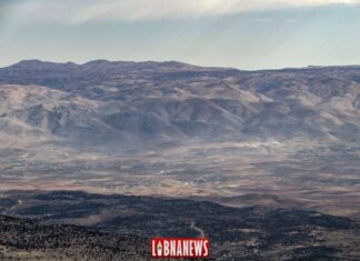 La plaine de la Békaa vue depuis les Cèdres. Crédit Photo: François el Bacha pour Libnanews.com. Tous droits réservés. 