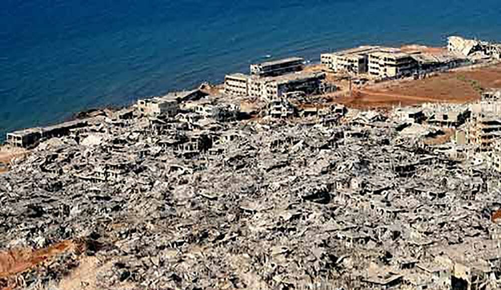 Le camps palestinien de Nahr Bared après les combats de 2007 entre Armée Libanaise et groupe terroriste Fatah al Islam