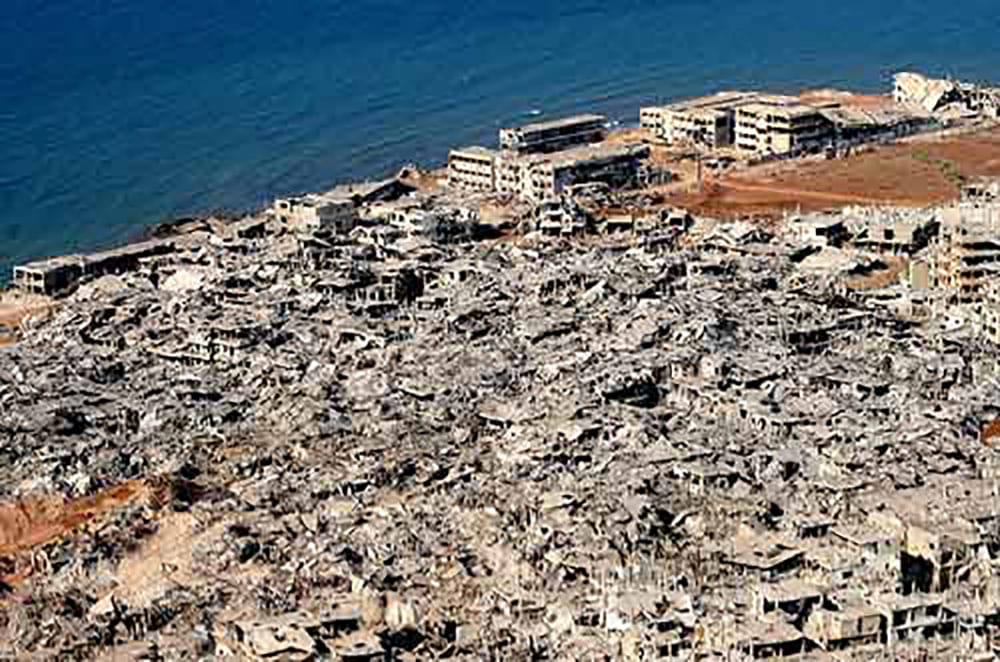 Le camps palestinien de Nahr Bared après les combats de 2007 entre Armée Libanaise et groupe terroriste Fatah al Islam