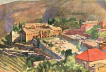 Une peinture de Saliba Doueihi, le Palais de Beiteddine.