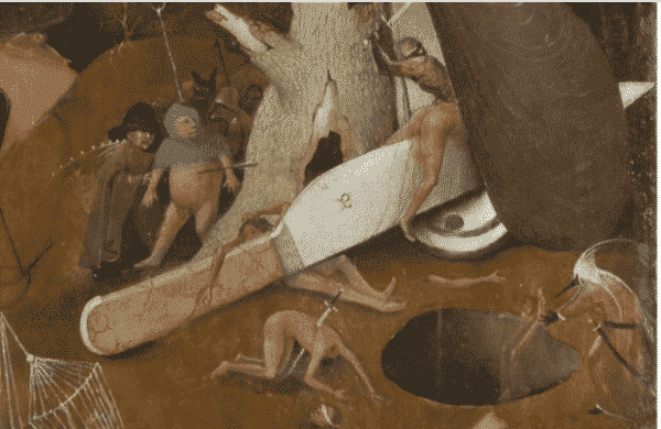 Figure 8 : " Le Jugement dernier ", Jérôme BOSCH, détail, Bruges, Stad Brugge, Groeninge museum