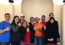 Les expatriés libanais votent aujourd'hui, ici au bureau de vote de Boulogne-Billancourt. Source Image: Ambassade du Liban en France - Facebook