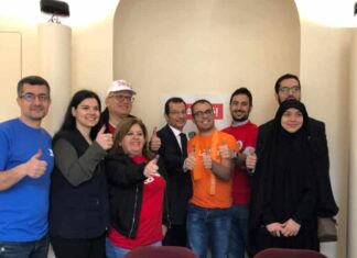 Les expatriés libanais votent aujourd'hui, ici au bureau de vote de Boulogne-Billancourt. Source Image: Ambassade du Liban en France - Facebook