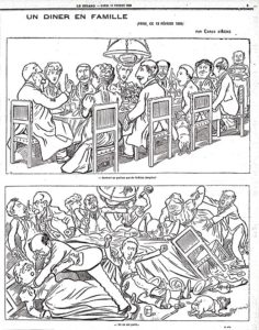 La caricature de Caran Dache au sujet de l'Affaire Dreyfus. Source Image: Wikipedia. Cliquer pour agrandir.