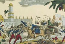 « La prise de Mascara », estampe, 1836. Gallica-BnF