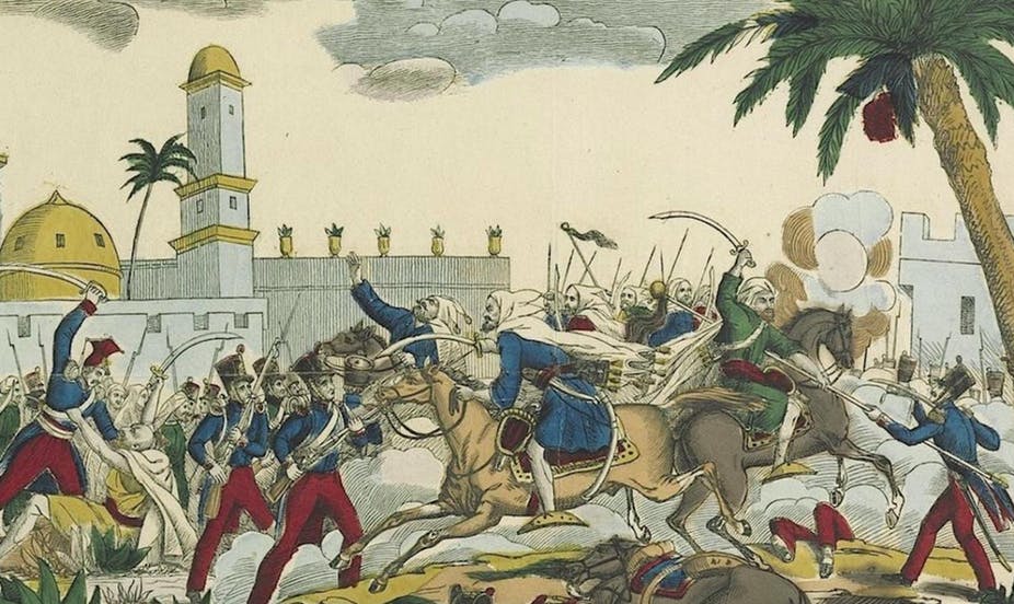 « La prise de Mascara », estampe, 1836. Gallica-BnF