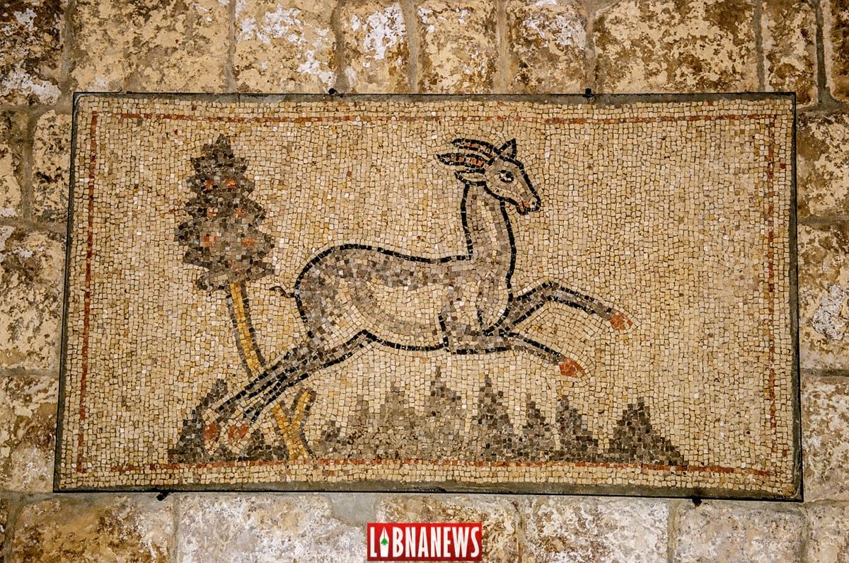 Les mosaïques byzantines des écuries. Crédit Photo: François el Bacha pour Libnanews.com. Tous droits réservés.