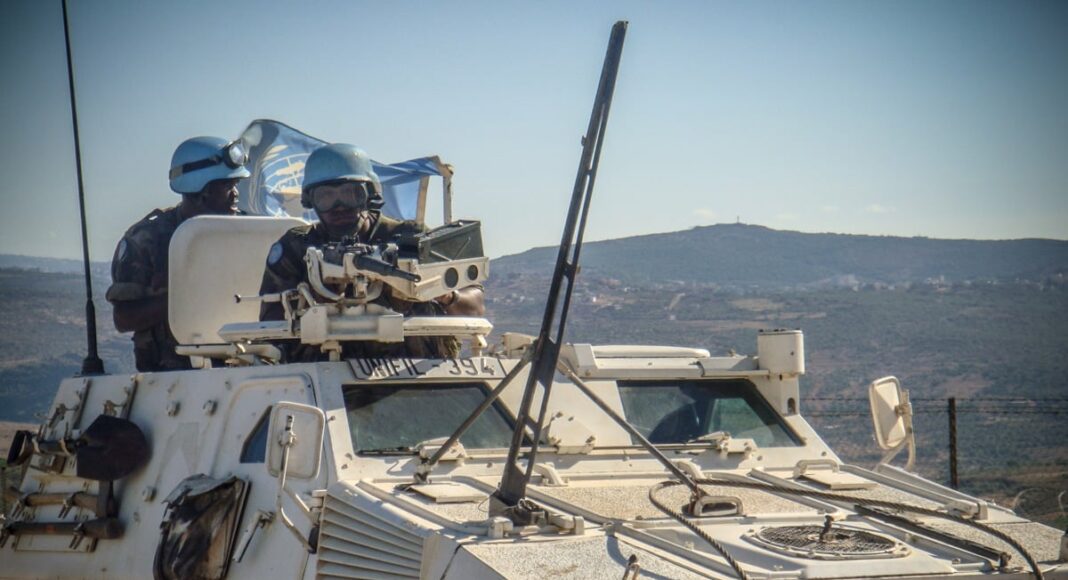 The ceremony of July 14, 2009 in At Tiri in South Lebanon in the company of the French Contingent of UNIFIL. Photo credit: Libnanews.com, all rights reserved.