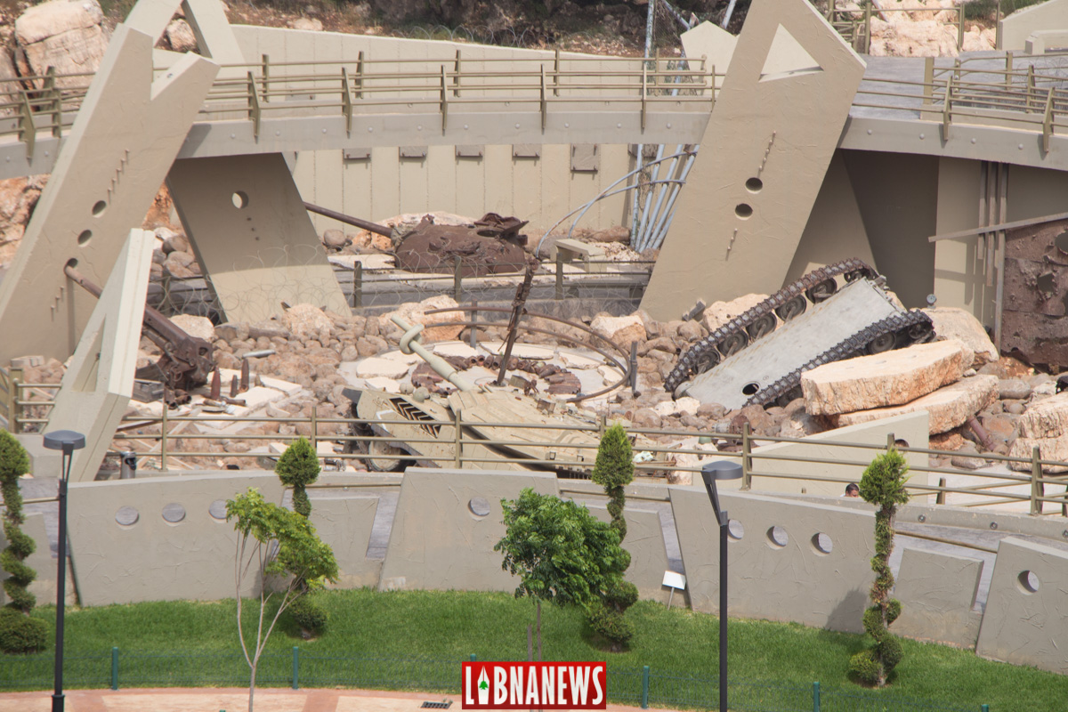 Attrezzature israeliane distrutte durante il conflitto con Hezbollah, Mlita Museum. Credito fotografico: Libnanews.com
