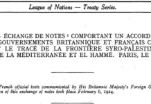 Les frontières du Sud Liban: Les accords Paulet-Newcombe