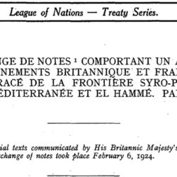 Les frontières du Sud Liban: Les accords Paulet-Newcombe