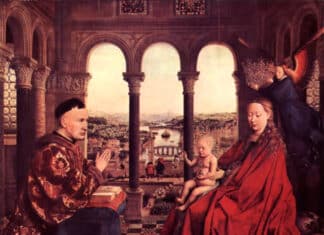 En Image : Le Liban et la Vierge du Chancelier Rolin de Van Eyck