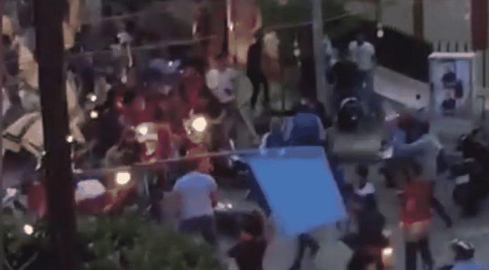 Copie d'écran de la vidéo de l'incident post électoral du 7 mai 2018 qui circule sur les réseaux sociaux