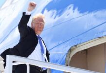 Le président américain sur le départ du Canada pour Singapour, le 9 juin 2018. Saul Loeb/AFP