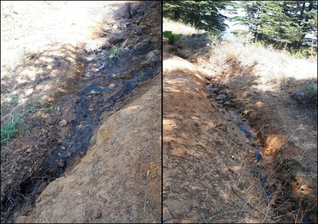 Des Libanais sans réserves lâchent leurs égouts au cœur d’une réserve naturelle au Liban Nord