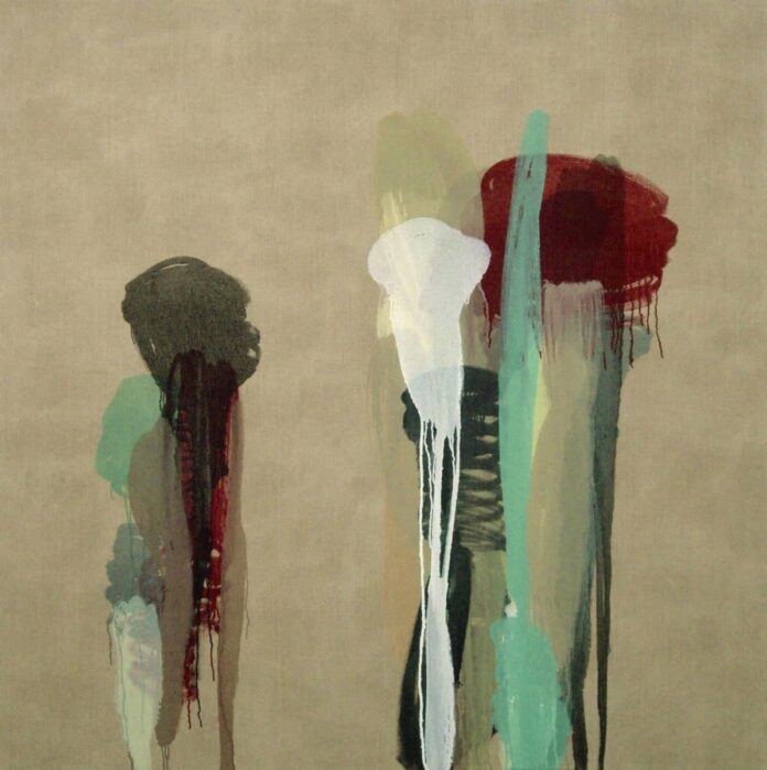 Marc Van Cauwenbergh, Leaving, 2008, oil on linen,152 x 152 cm
