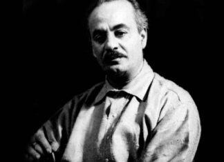 Une Photo de Gébran Khalil Gébran, dont le nom est orthographié aux USA comme Gibran Khalil Gibran