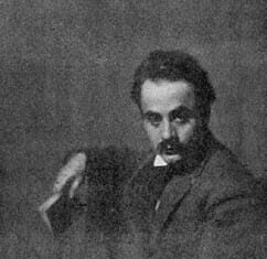 Une des rares photographies de Gébran Khalil Gébran