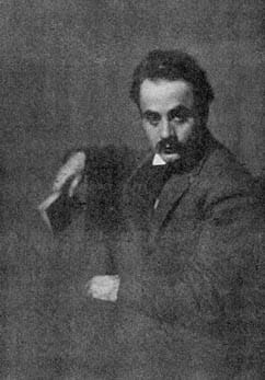 Une des rares photographies de Gébran Khalil Gébran