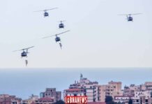 Liban: Quelques Images du Défilé Aérien de la 75ème fête de l'Indépendance
