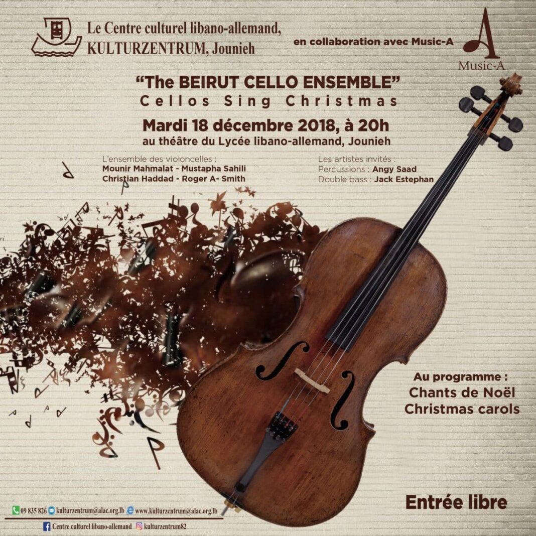 «The Beirut Cello Ensemble» en concert au Lycée libano-allemand, Jounieh.
