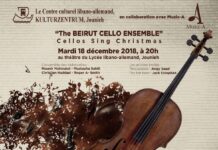 «The Beirut Cello Ensemble» en concert au Lycée libano-allemand, Jounieh.