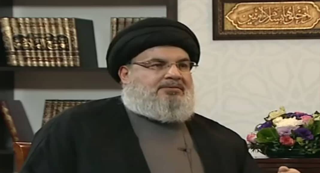 Le dirigeant du Hezbollah, Sayyed Hassan Nasrallah, interviewé ce samedi 26 janvier 2019 par la chaine Al Mayadeen