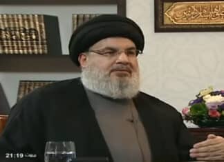 Le dirigeant du Hezbollah, Sayyed Hassan Nasrallah, interviewé ce samedi 26 janvier 2019 par la chaine Al Mayadeen