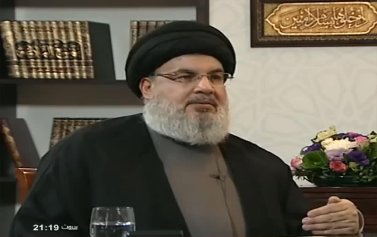 Le dirigeant du Hezbollah, Sayyed Hassan Nasrallah, interviewé ce samedi 26 janvier 2019 par la chaine Al Mayadeen