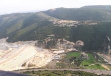 Le Barrage de Nahr Jawz avec le château de Mseilha en contrebas