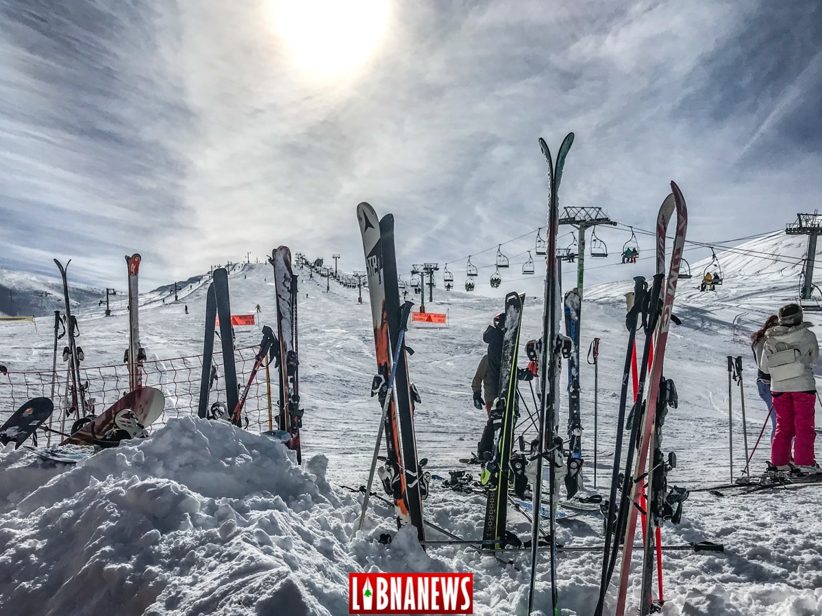 Lebanon/tourism: skiing in Kfardebian