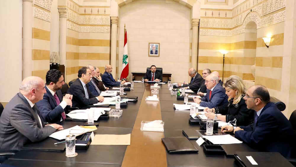 Le Premier Ministre présidant le Comité Interministériel en charge de rédiger la lettre d'intention du gouvernement, ce mercredi 6 février 2018. Crédit Photo: Dalati & Nohra.