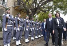 La passation des pouvoirs au Ministère de l'Intérieur entre Raya el Hassan et Nouhad Machnouk. Crédit Photo: Dalati & Nohra