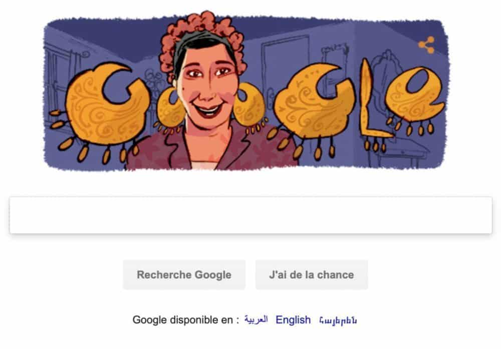 Google honore Mary Mounib, actrice égyptienne d’origine libanaise Doogle Marie Mounib (Capture d'écran)