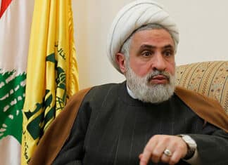 Le Numéro 2 du Hezbollah, le Cheikh Naïm Kassem.