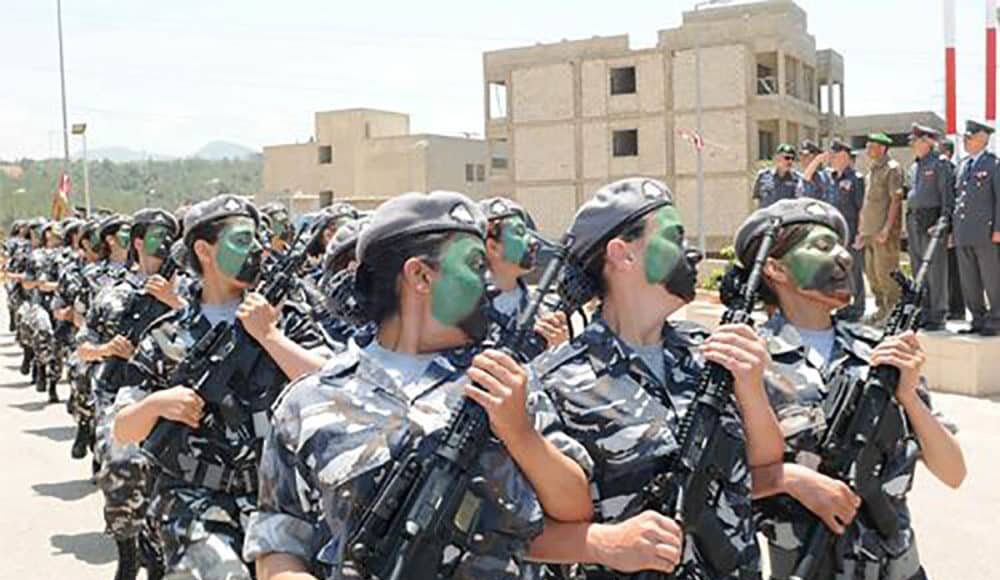 Les unités féminines des FSI. Source Photo: Site des FSI http://www.isf.gov.lb/