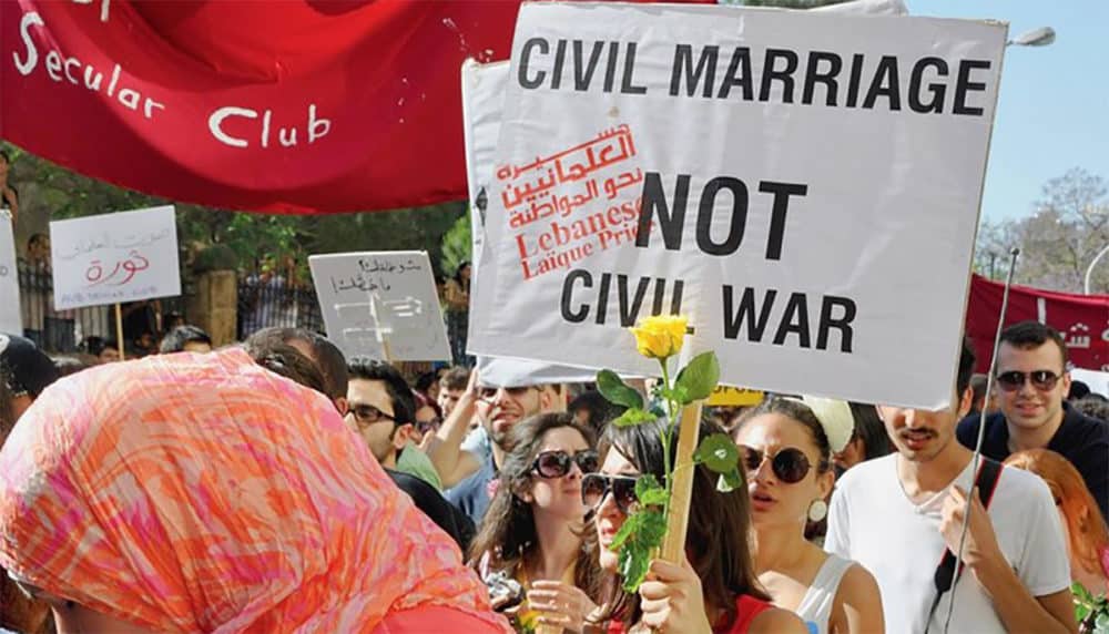 Le Mariage Civil au Liban, une vielle histoire qui revient au devant de la scène.